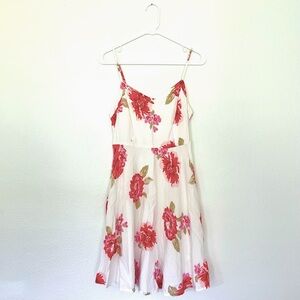 Floral Fit and Flare Mini Cami Dress